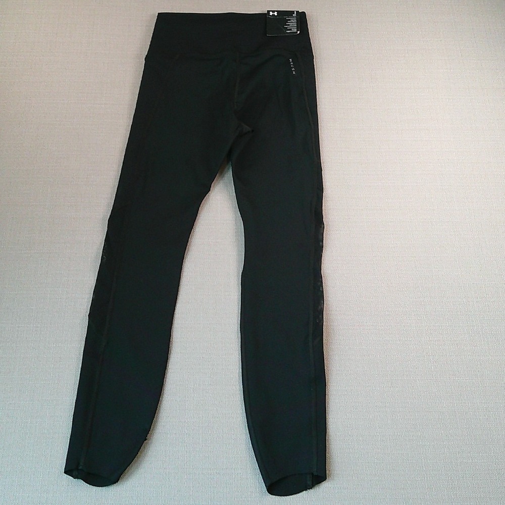 Under Armour Rush Vent Ankle Legging Womens Small Black High Rise Compression - Picture 2 of 9